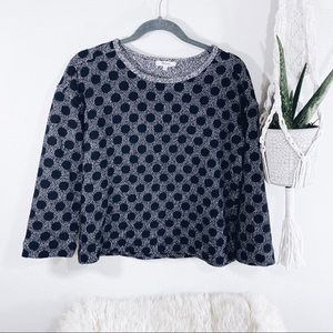 Madewell Polka Dot Boxy Sweater XS